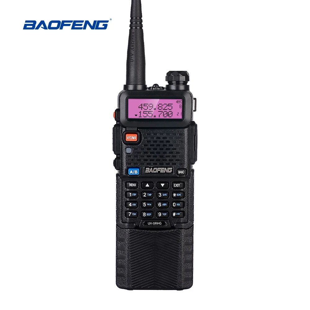 Baofeng UV-5R-HG 8 Вт портативной рации Tri-Мощность 3800 мАч 10 км двухдиапазонный 10 км Мощность ful 8 вт Long Range для Пеший Туризм CB uv5r радио - Цвет: Черный