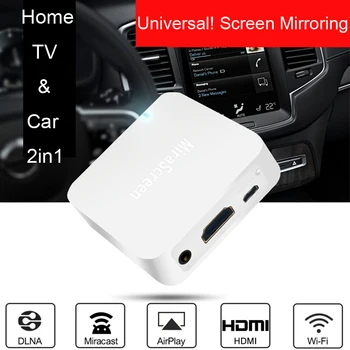 

Wireless WIFI Mirror link Box HDMI Dongle For Xiaomi MIX 2S HUAWEI P20 P30 iOS Android Phone Video Screen Display to Car or TV