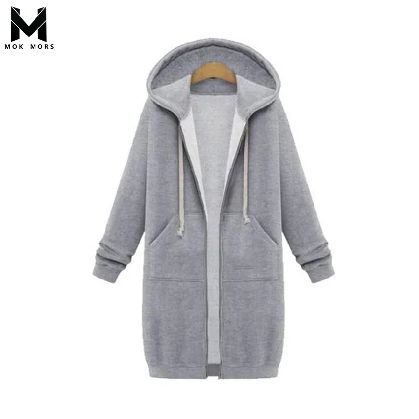 

Cross-border Hot Women's Long Solid Color Large Size Long Sleeve Women Hoodie Fashion Casual Plus Velvet Cotton Womens Hoodies