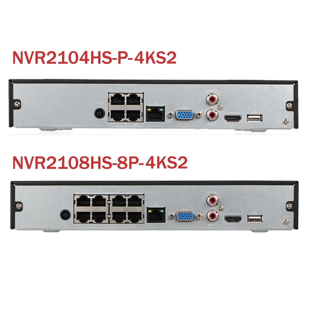 DH NVR2104HS P 4KS2 NVR2108HS 8P 4CH 8CH POE NVR 4 K рекордер поддержка HDD 4/8ch для системы