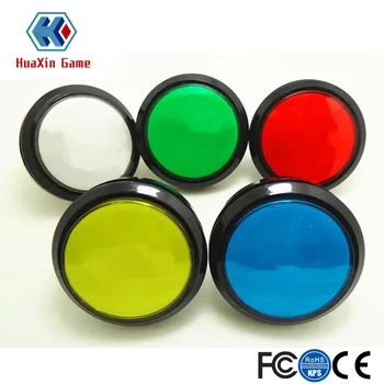 

5 pcs of 60mm lighted button Illuminated flat round Push Button with microswitch for arcade game machine backetball game machine