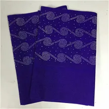 ASO OKE nigeria Королевский синий ASO OKE последний Африканский головной убор ASO OKE с камнями Высокое качество африканская кружевная ткань 2 шт./лот