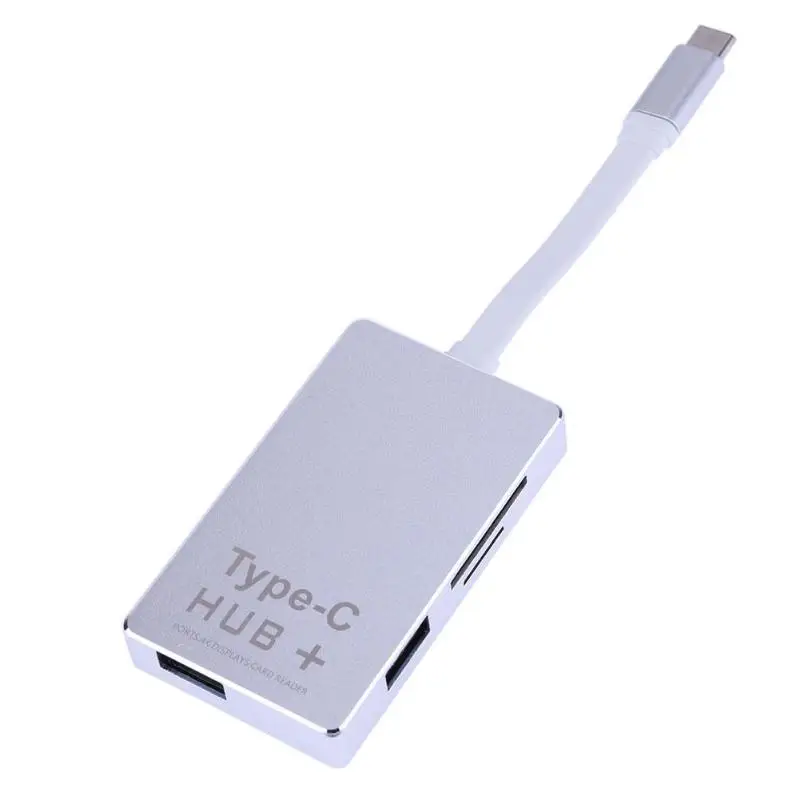 6 в 1 тип-c 3,1 до 2 USB3.0 концентратор + SD/TF кардридер с 4K HDMI + PD порт