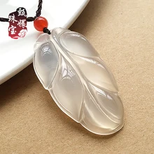 Натуральный агатовый нефритовый Подвеска Ожерелье Шнурок Лед подлинный мир varietyfudou jade кулон Sauteed зеленый бобы сертификат