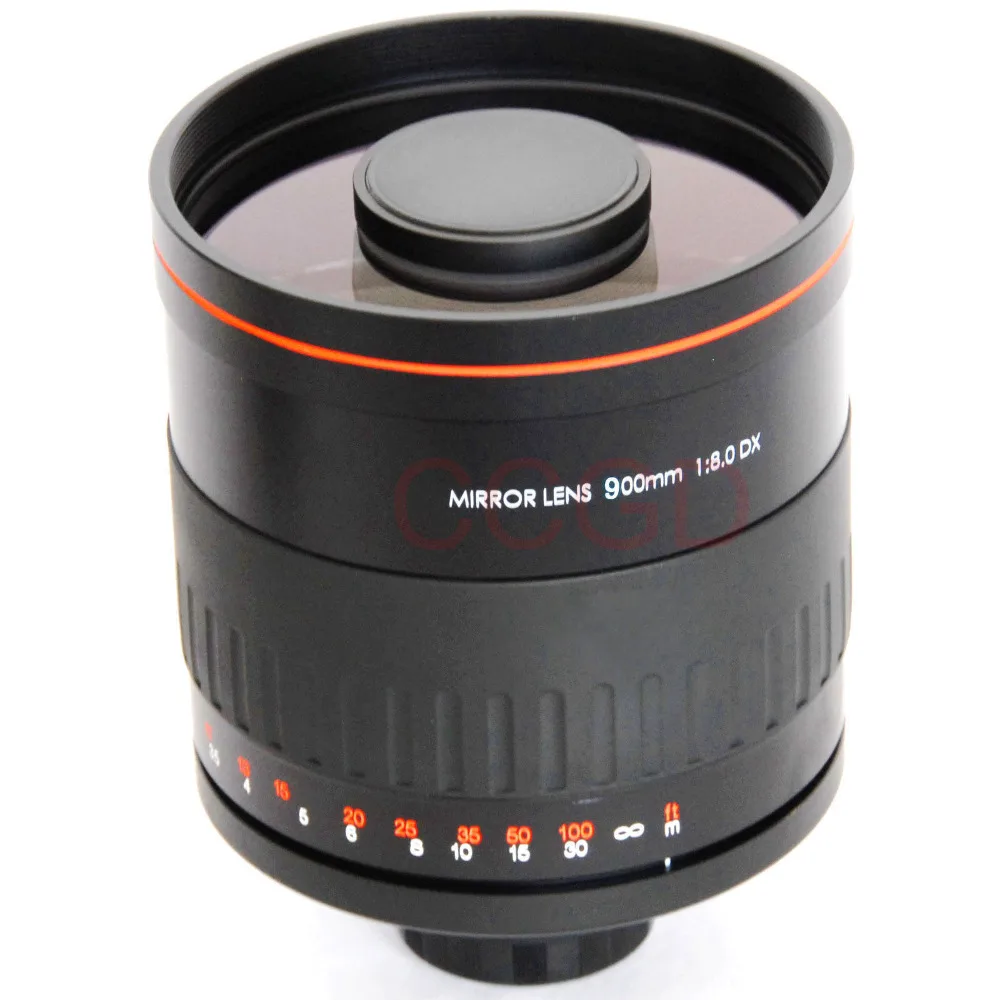 900mm f/8 HD Manual Focus Telephoto Mirror Lens for Canon EOS Rebel T3i T2i