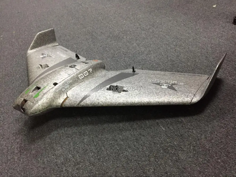 

Reptile Swallow-670 S670 Grey 670mm Wingspan EPP FPV Flywing RC Airplane PNP Version / KIT Version