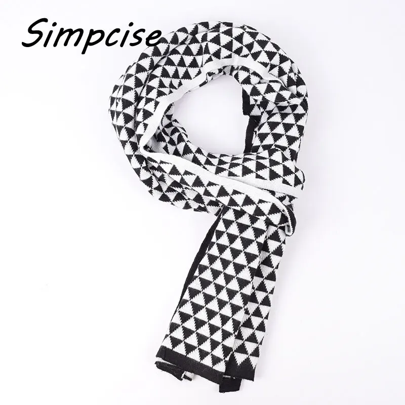 men's scarves & shawls Men's scarf New Fashion foulard homme Europe Winter knit Men Scarf Wrap Long Thick Warm Plaid Scarves Scarf male A3A18943 mens dress scarf