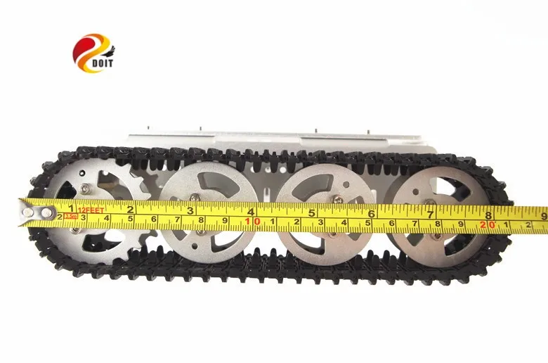 DOIT RC металлический робот-танк шасси автомобиля гусеница с высоким крутящим моментом двигателя с датчиком Холла измерения скорости дистанционного управления