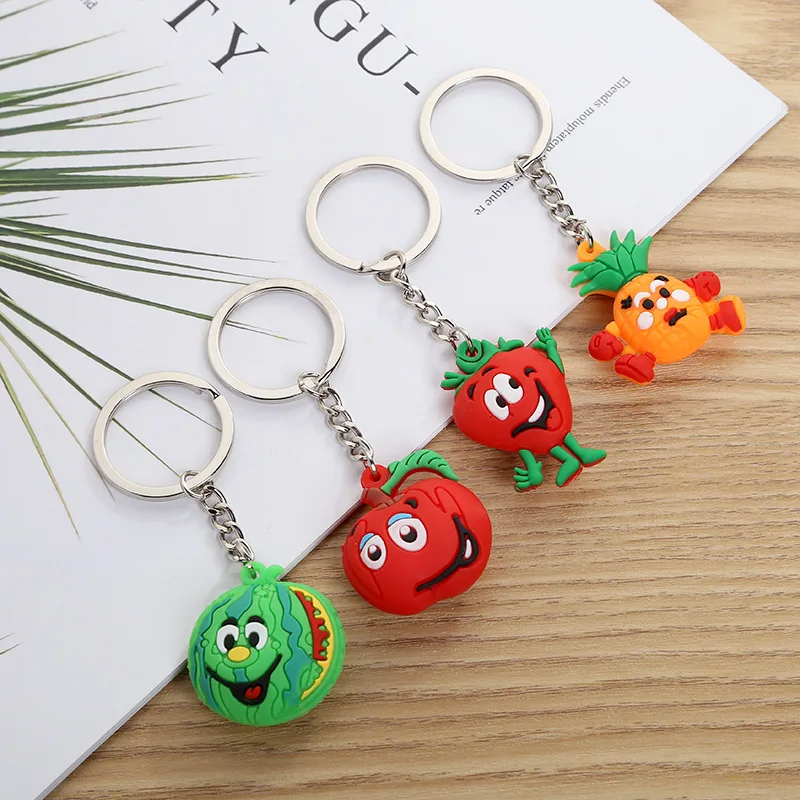 

New Fashion Jewelry Korean Cartoon PVC Keychain Silicone Car Key Pendant Creative Promotion Gift Custom Wholesale