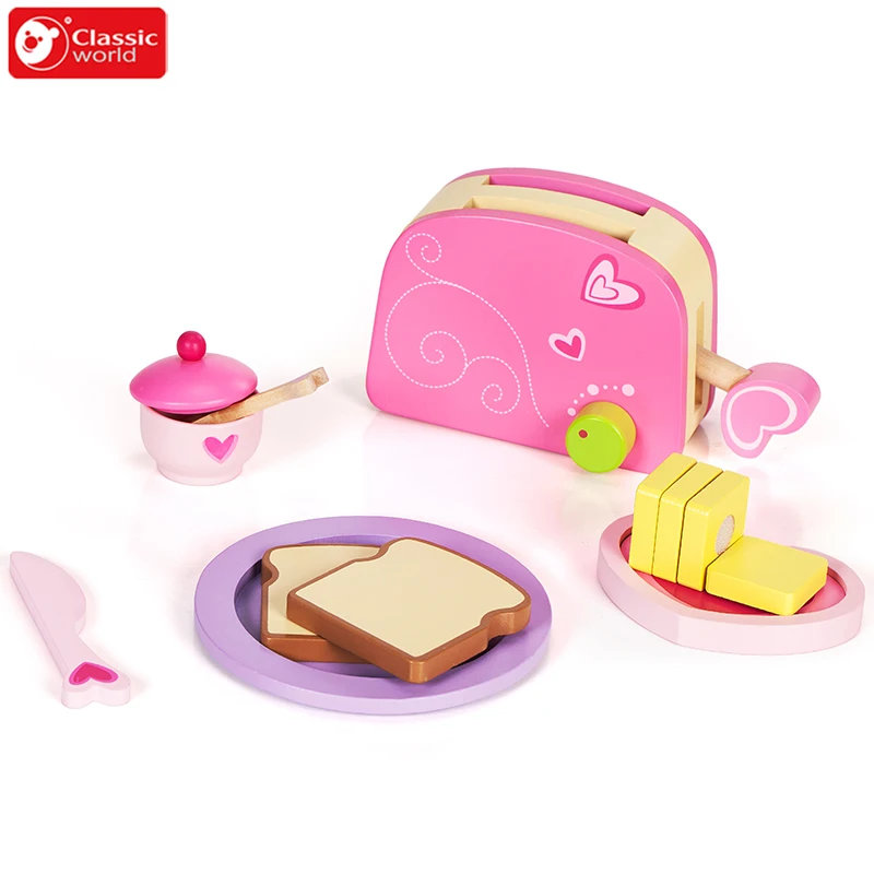 elc wooden toaster set