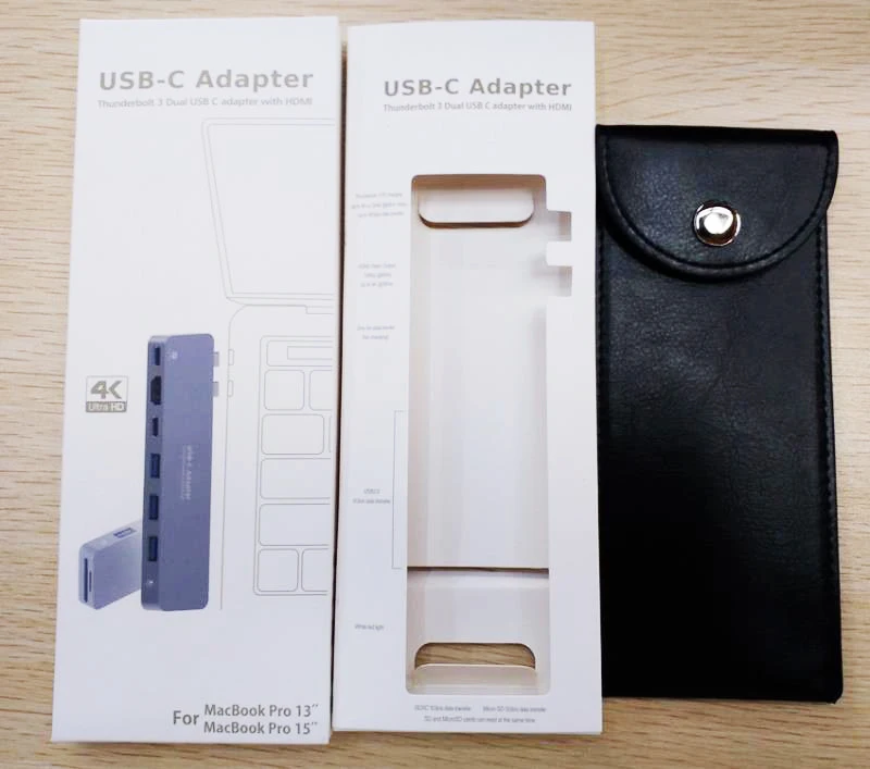 USB C Hub,Thunderbolt 3 Hub ALLFU 8-in-1 Type C Pro Hub Adapter for 2016/2017 MacBook Pro 13"and 15"