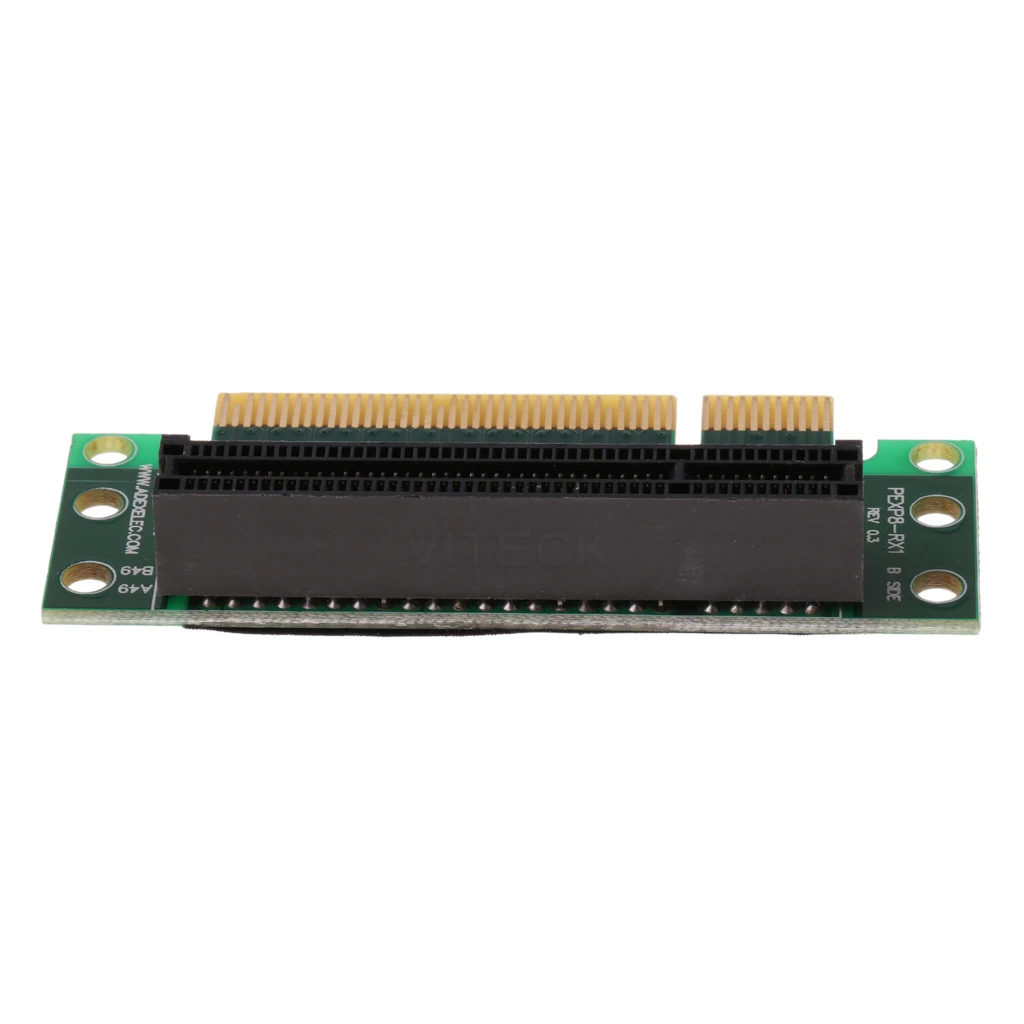 PCI Express PCI-E 8X Adapter Riser Card 90 Angle For 1U/2U Server Chassis