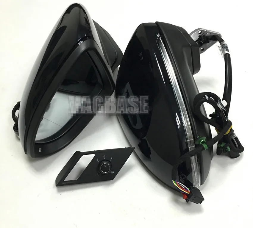 

For VW GOLF 7 Electric Auto Fold Side Mirror Rear View Mirror With Cover Mirror GLASSES Fold Switch For LHD VW Golf 7 MK7 MKII 7