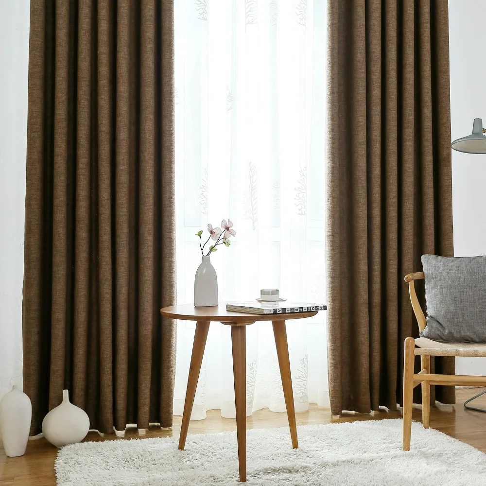 DSinterior 70% 85% затемнение современный стиль однотонные шторы занавески для окна