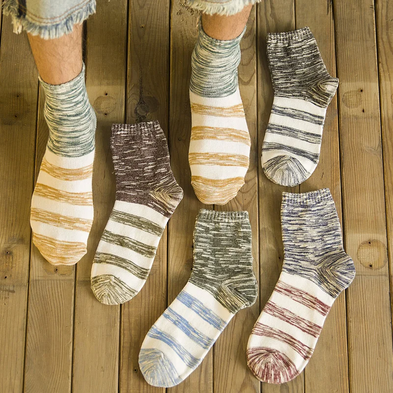 ZQTWT 5 paare/los Heißer Verkauf Baumwolle Flagge Socken Männer Streifen Harajuku Casual Sox Skateboard Socs Straße Hip Hop Socke für männlichen 3WZ064