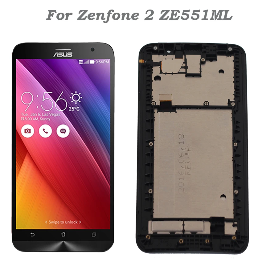 Goedkoop 5.5 #039; #039;Voor ASUS Zenfone 2 ZE551ML Display LCD Touchscreen Digitizer voor zenfone2 ZE551ML LCD onderdelen Vervanging met Gereedschap