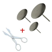 3 размера из нержавеющей стали сахарное ремесло кекс подставка для торта игла для цветка глазурь Крем Цветочные украшения инструмент для ногтей+ крем ножницы