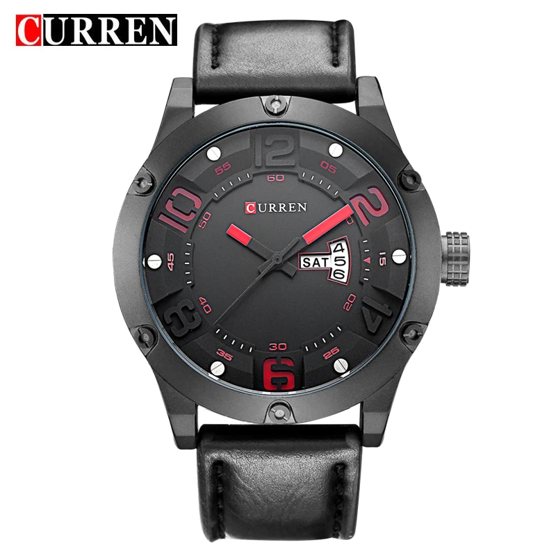 Fashion Leather Strap Watches Men Casual Watch Men Business Wristwatches Sports Military Quartz Watch Relogio Masculino