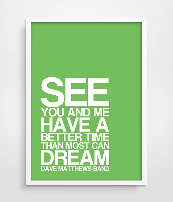 The Best Of Whats Around - Dave Matthews Band - Music Lyrics - Song Poster - A5, A4, A3 - DMB - Wall Decor - Typography Print