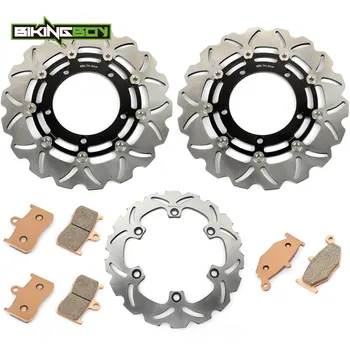 

BIKINGBOY Front Rear Brake Discs Disks Rotors + Pads for Suzuki GSX 1300 B-King 2008 200 K8 K9 GSX1300 BK Motorcycle 310mm 260mm