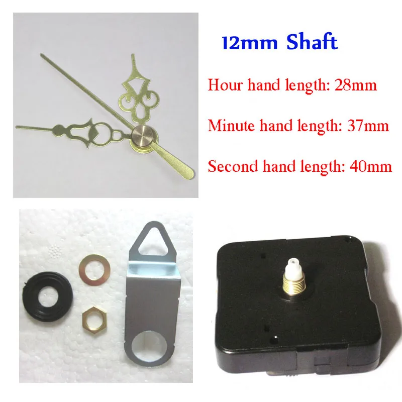 

10pcs High quality clock fittings mute Quartz Clock Movement for Clock Mechanism Repair DIY clock parts accessories Short shaft
