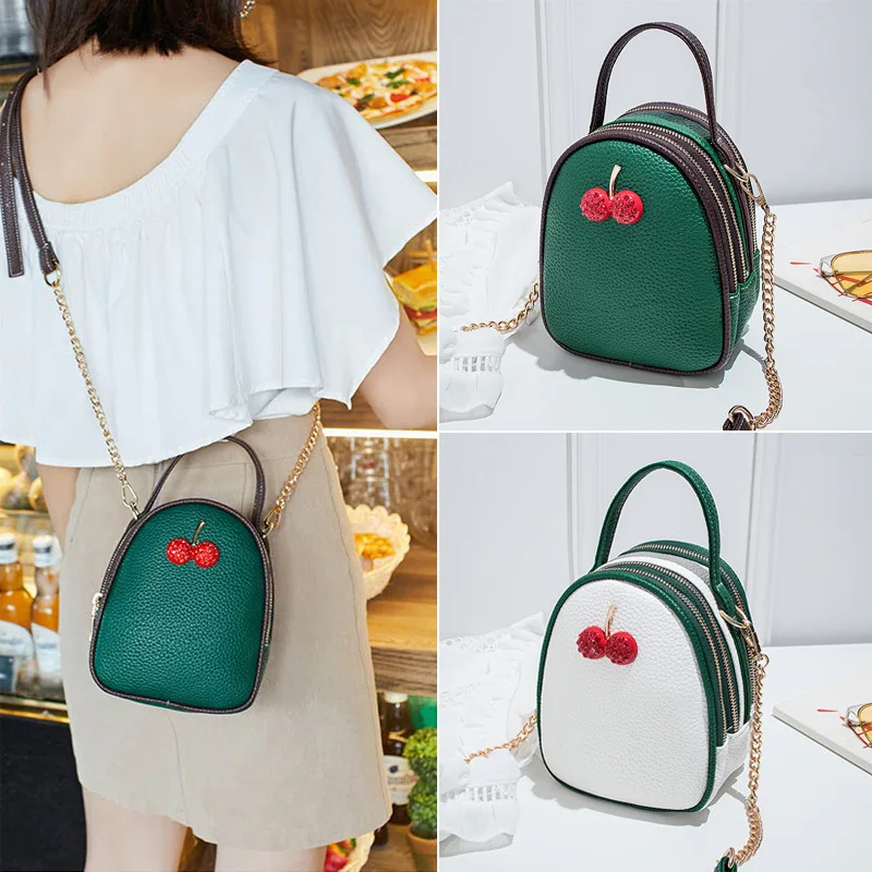 

Crossbody Bag Mini Shoulder bag cute chain cherry bag