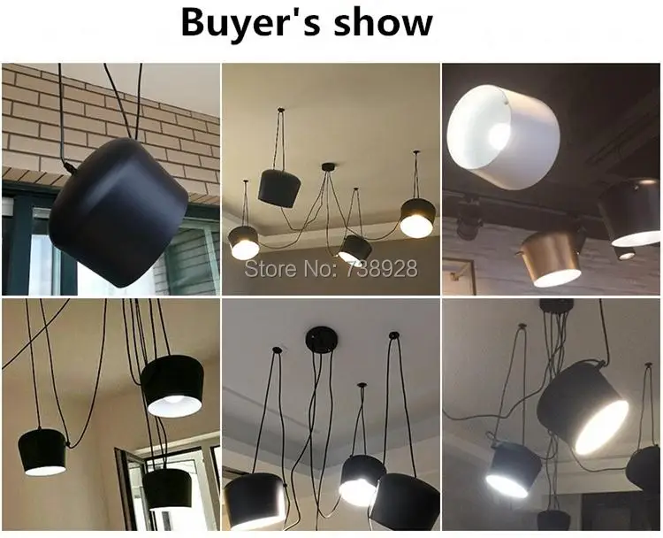 Pingente de Aranha Lamparas de Techo Luzes Moderna Tambor Colgante Jantar Restaurante Café Industrial Suspensão Lâmpadas Penduradas Personalizado 11 de techo colgante jantar restaurante café industrial