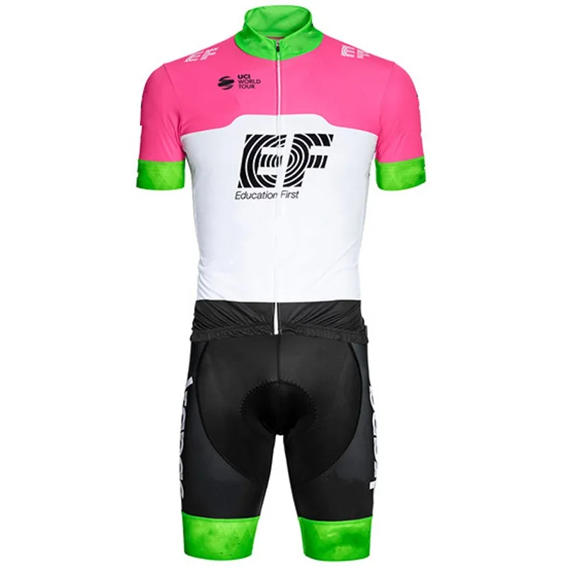 

3 pockets 2018 pro tour Team ef Cycling skinsuits bike clothing aero bodysuit MTB Ropa Ciclismo Bicycle maillot jersey speedsuit