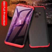 

360 Full Protection Phone Case For Samsung Galaxy S9 S8 Plus S7 Edge NOTE 8 Shockproof Hard Cover For Samsung S8 S9 Cases