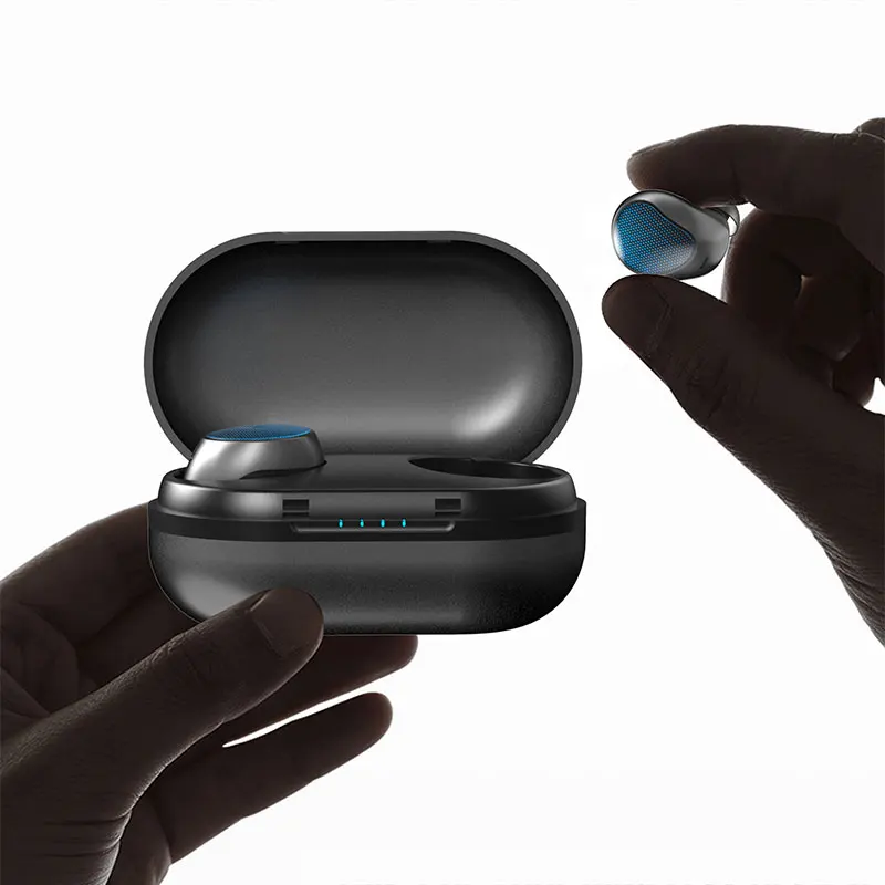

True Wireless Earbuds Stereo Bluetooth Earphones Wireless Bluetooth Headphone Earphone with Built-in HD Mic and Charging Case