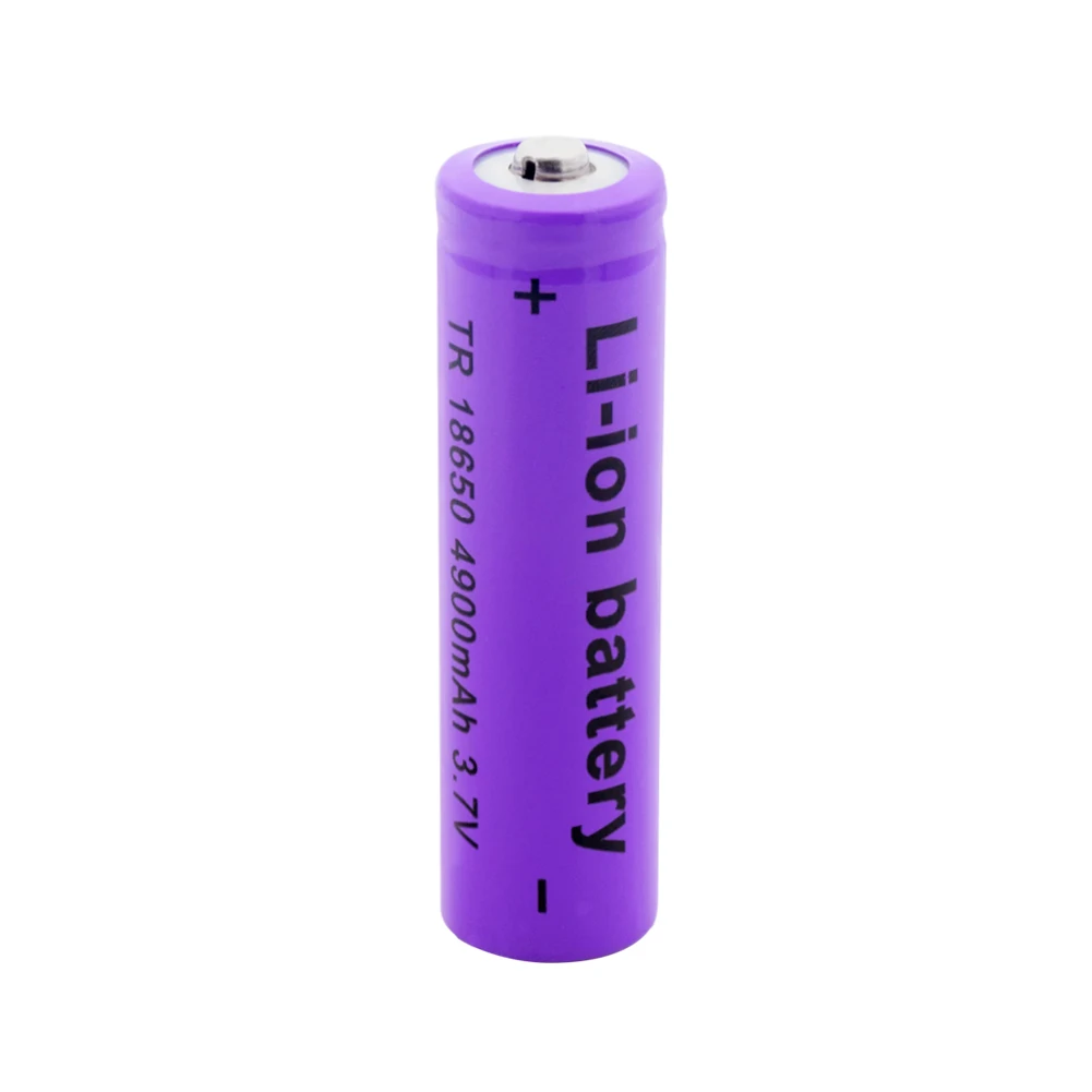 1/2/4/6/8/10x TR 18650 литий-ионная батарея 3,7 V 4900mAh литий-ионная батарея Rechagreable 4900mAh 18650 фонарик батарея - Цвет: 1 piece