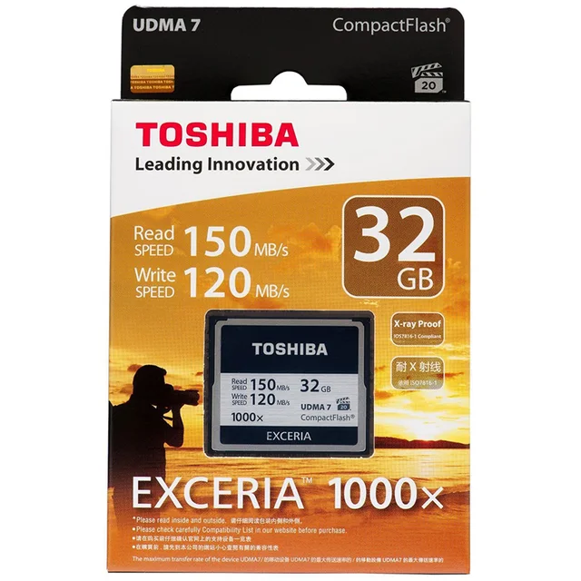 Cheap Toshiba 32GB EXCERIA 1000x CF Card 32GB Compact Flash CF Card Compactflash 32 GB Cards Digital Memory Card Camera  Cheap Toshiba 32GB EXCERIA 1000x CF Card 32GB Compact Flash CF Card Compactflash 32 GB Cards Digital Memory Card Camera