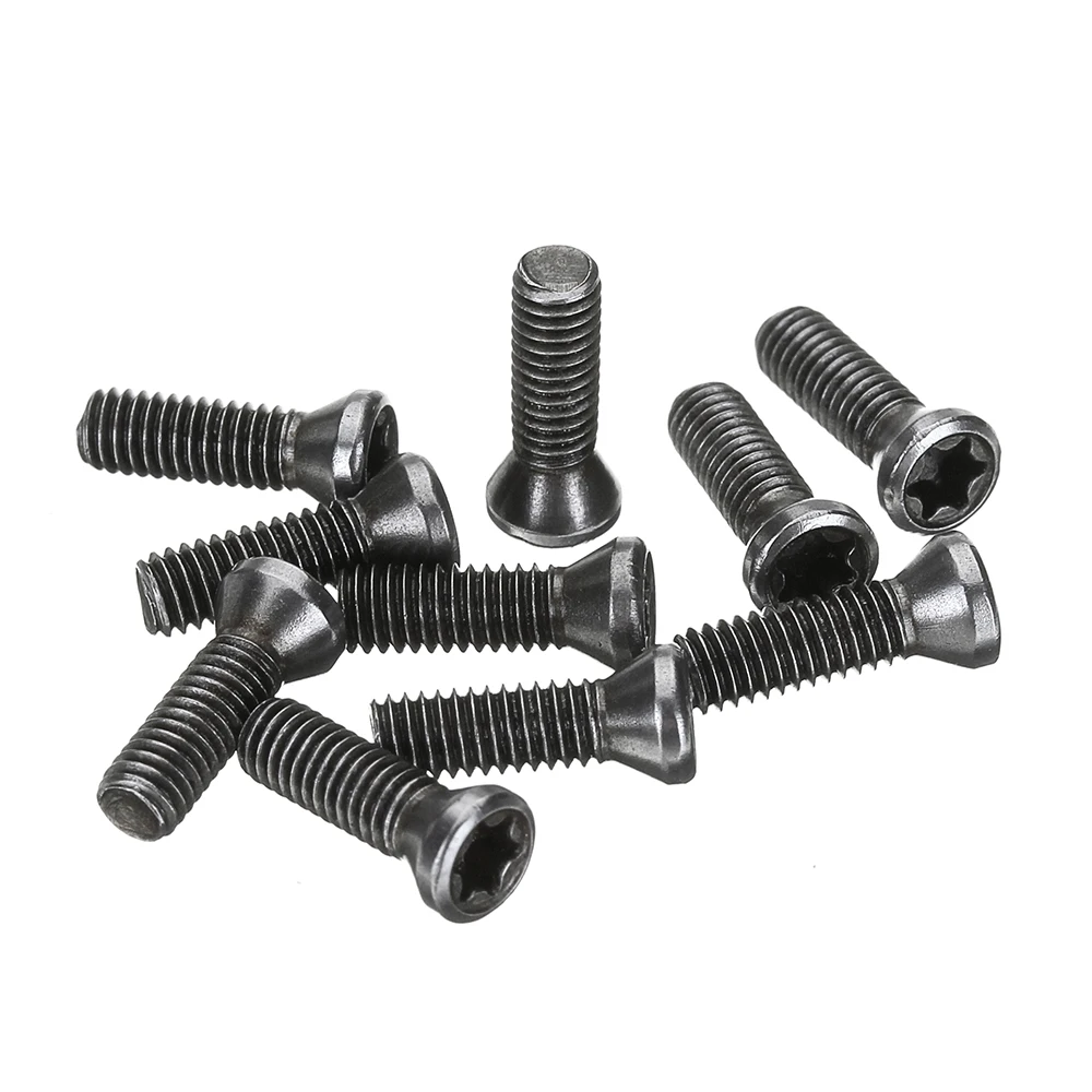 

M3.5TT1 10Pcs M3.5 Tungsten Button Head Torx Security Screw for Carbide CNC Machine 12mm