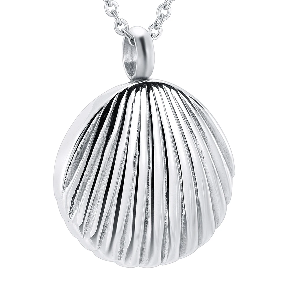 ijd9633 Sea Shells Ash Keepsake Urn Pendants Necklace Hold Ashes