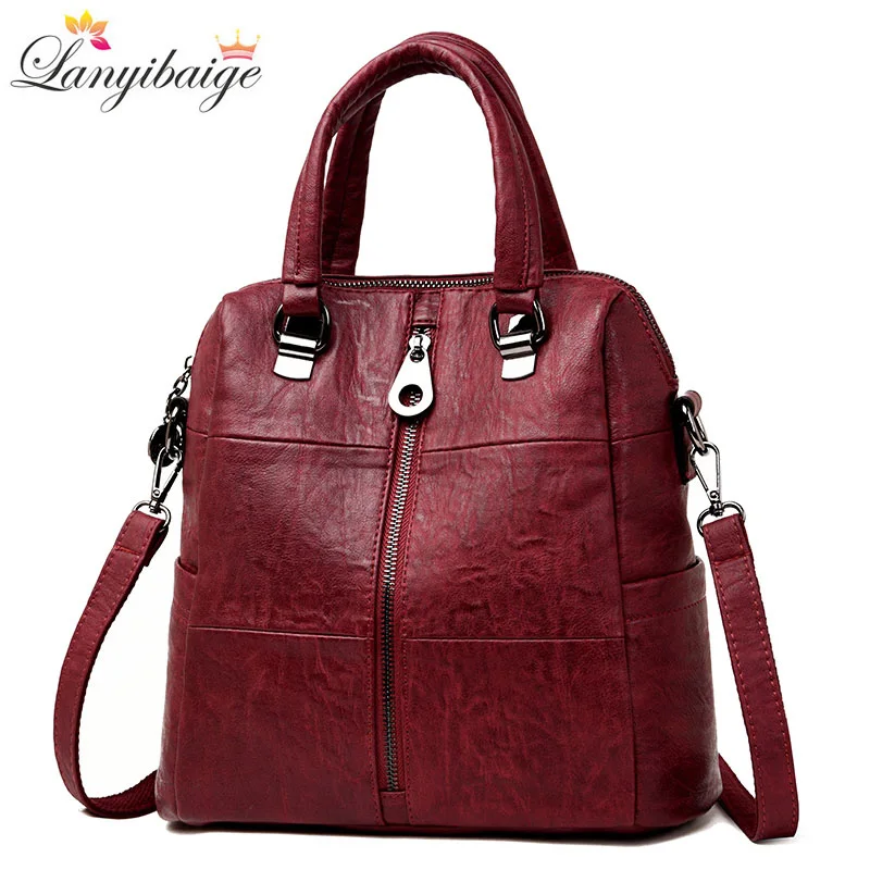 2018New moda mujer mochila de alta calidad de cuero mochilas para adolescentes mochila 2018New moda mujer mochila de alta calidad de cuero mochilas para adolescentes mochila