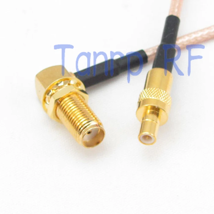 

20CM Pigtail coaxial jumper cable RG316 extension cord 20in SMA female right angle 90 to SMB male plug RF adapter connector