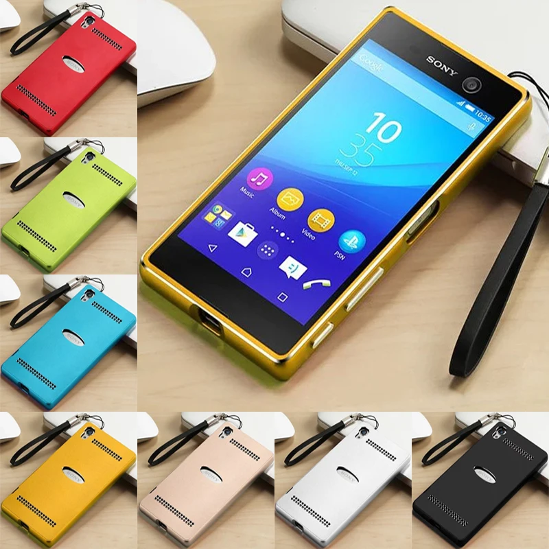 Чехол для Sony Xperia Z5 Premium E6853 E6883 5 дюйма металлический корпус с алюминиевой задней