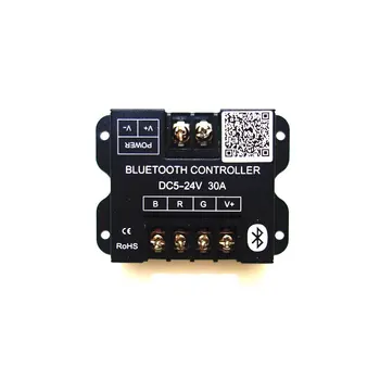 

mobile phone andriod ios app bluetooth RGB controller 30A 12V for led light strip, wireless color changing RGB Smart Controller