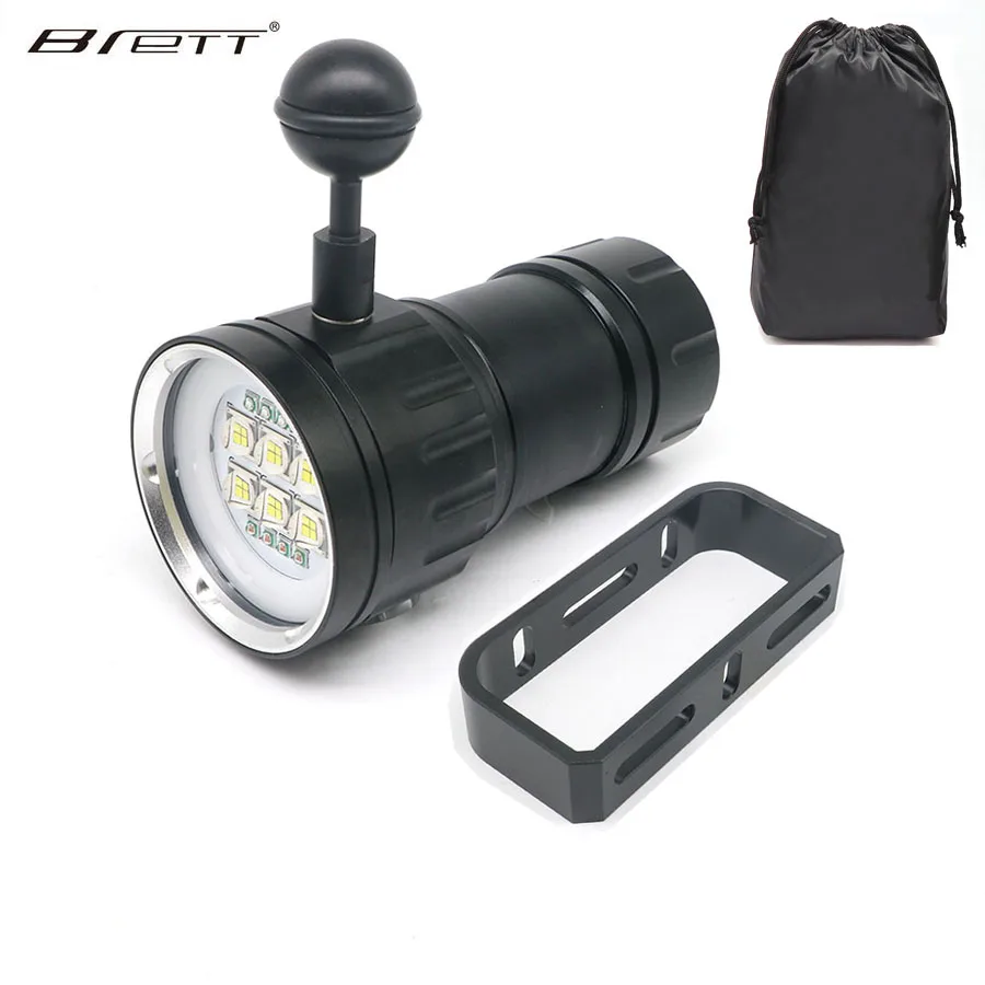 LED Diving Flashlight Professional Photography Tactical Light XHP70