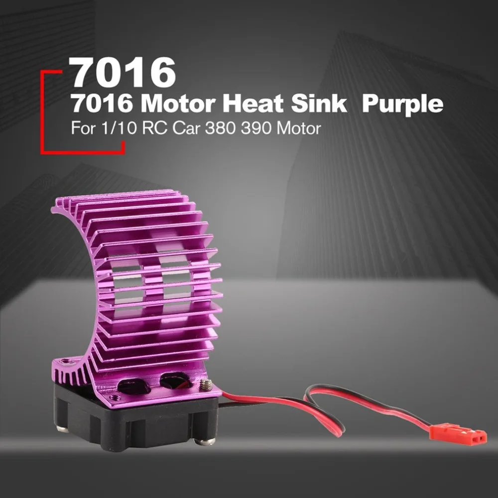 

Alloy Engine Heat Sink Radiator with Cooling Fan Heat Dissipation for 1/10 HSP RC Brushless Car 380 390 Motor