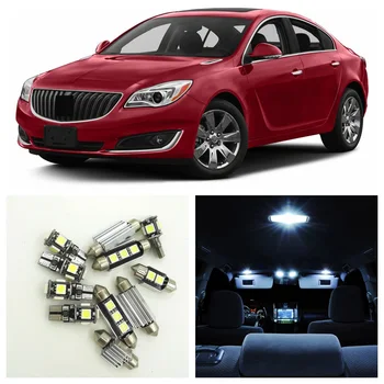 

13pcs White LED Light Bulbs Interior Package Kit For Buick Regal 2011 2012 2013 2014 2015 2016 Dome Trunk License Plate Lamp