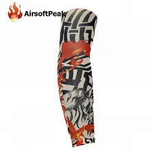 Nylon Stretchy Sunscreen Breathable Skull Skeleton Cuff Sleeves Cycling Hiking Running Arm Stockings UV Protective Arm Warmer