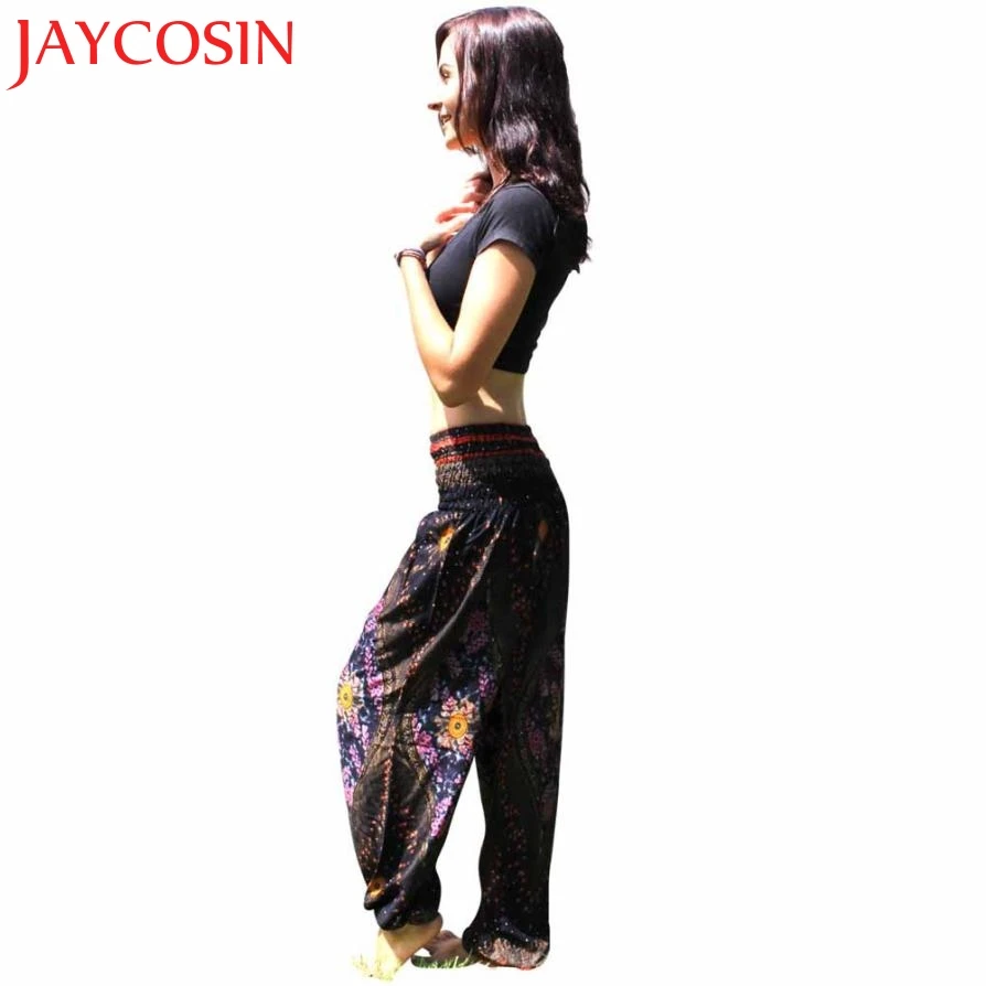JAYCOSIN Новинка 2018 мужские и женские тайские шаровары Boho Festival Hippy Smock брюки с высокой
