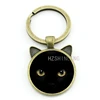 TAFREE Classic vintage Black Cat keychain men women Halloween gifts purse bag pendant key chain ring love cat jewelry CN316 ► Photo 3/4