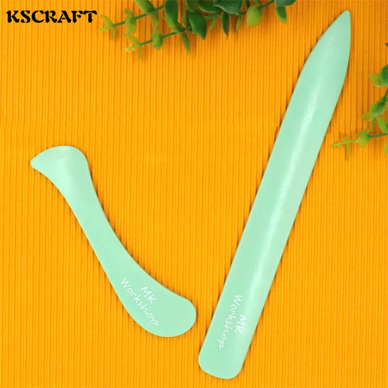 

KSCRAFT 2pcs/lot Mint Green Bone Folder Paper Creaser Set for DIY Scrapbooking Card Making Photo Album Projects Planners Craft