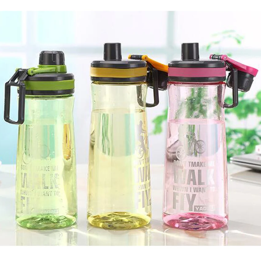 Портативная бутылка для воды большого размера черно белая 1000 мл|portable water bottle|water