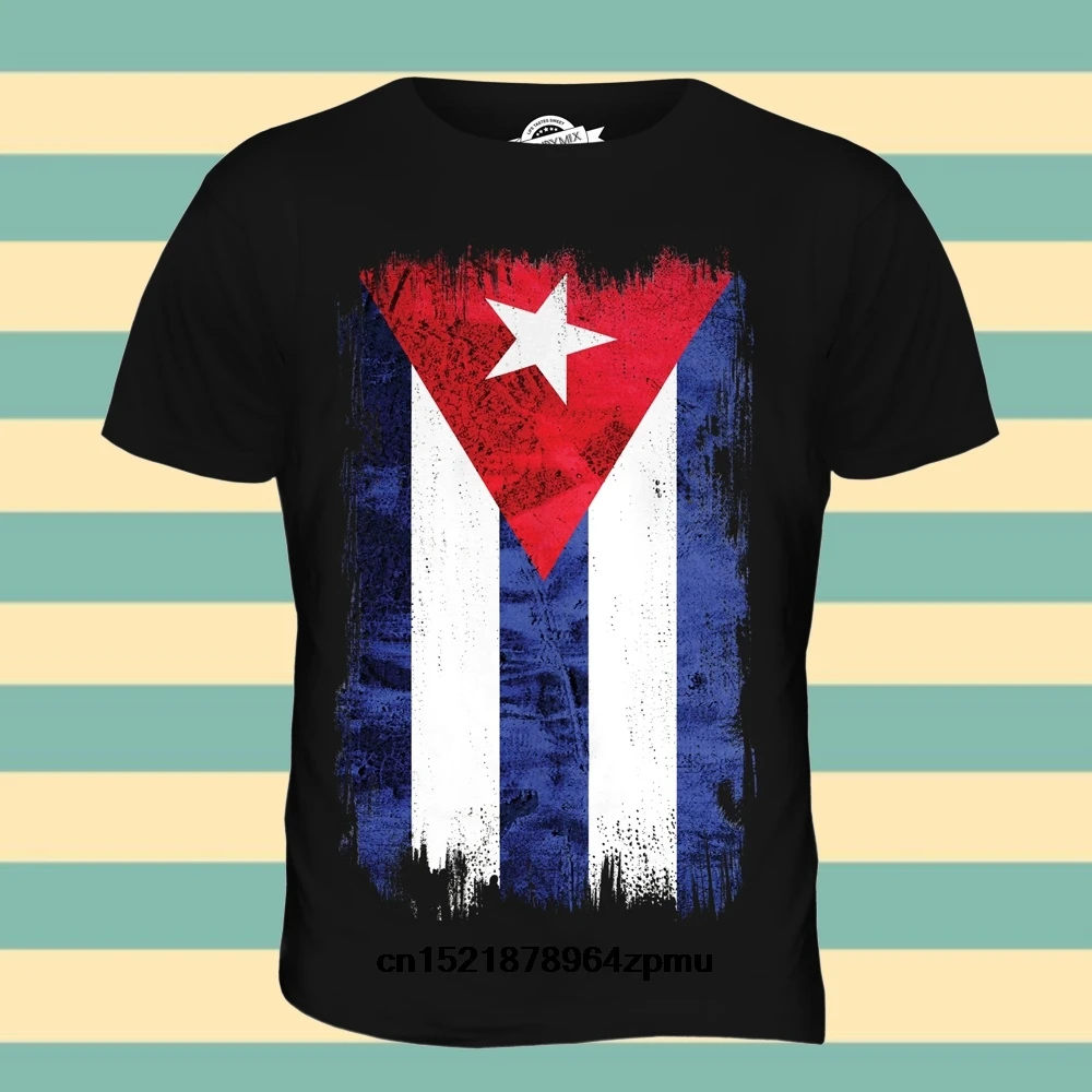 

Men T shirt Cuba Flag funny t-shirt novelty tshirt women