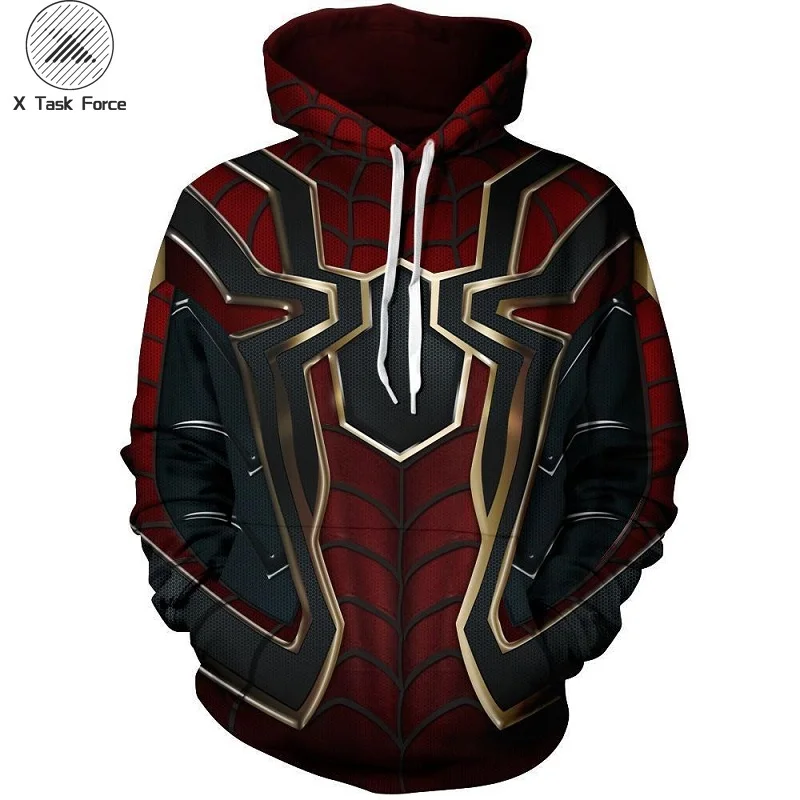 2019 Movie Avengers Endgame Quantum Realm Sweatshirt Jacket Advanced Tech Hoodie Cosplay Costumes superhero Iron Man Hoodies 6XL