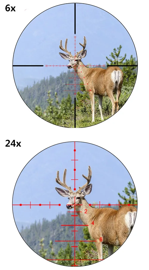 Тактический 6 24x50 коллиматор красный/зеленый мульти подсветкой сетка rilflescope Охота