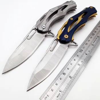

JSSQ Ball Bearing Tactical Folding Knife 8Cr18Mov Blade Pocket Knife Outdoor Camping Survival Hunting Knives Utility EDC Tools